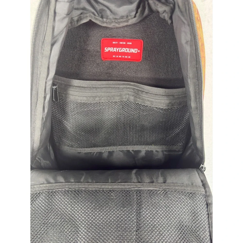 Sprayground Tropical Palm Tree Backpack Green Purple Streetwear Laptop Bag